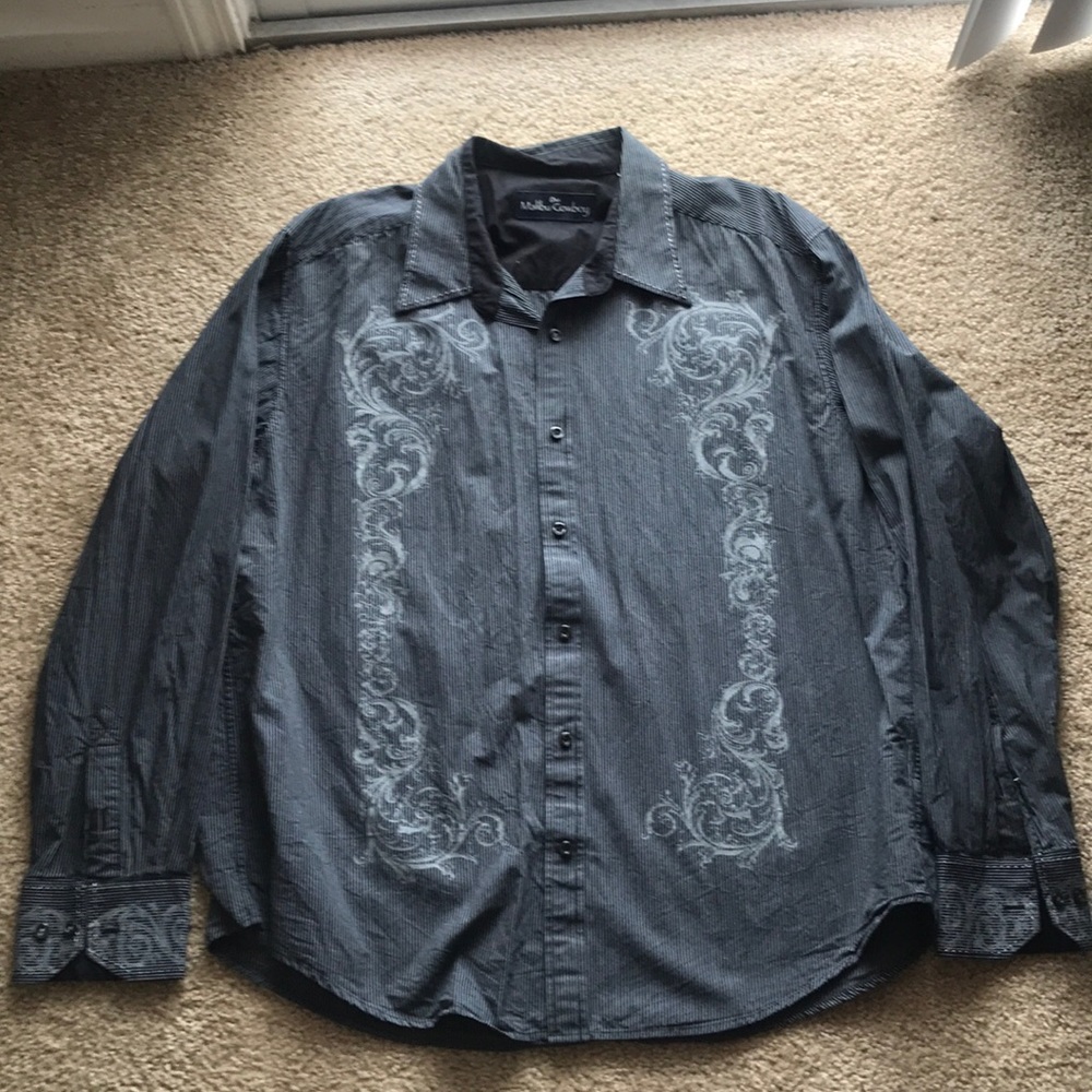Vintage Malibu cowboy long sleeved shirt.
